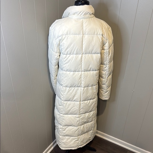 Timberland Women’s XXXL Cream Quilted Puffer Jacket Coat Maxi Fit Button/Zipper - Picture 5 of 7